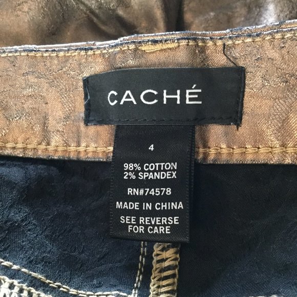 CACHE rust demask straight leg stretch pocket pant - Picture 6 of 7